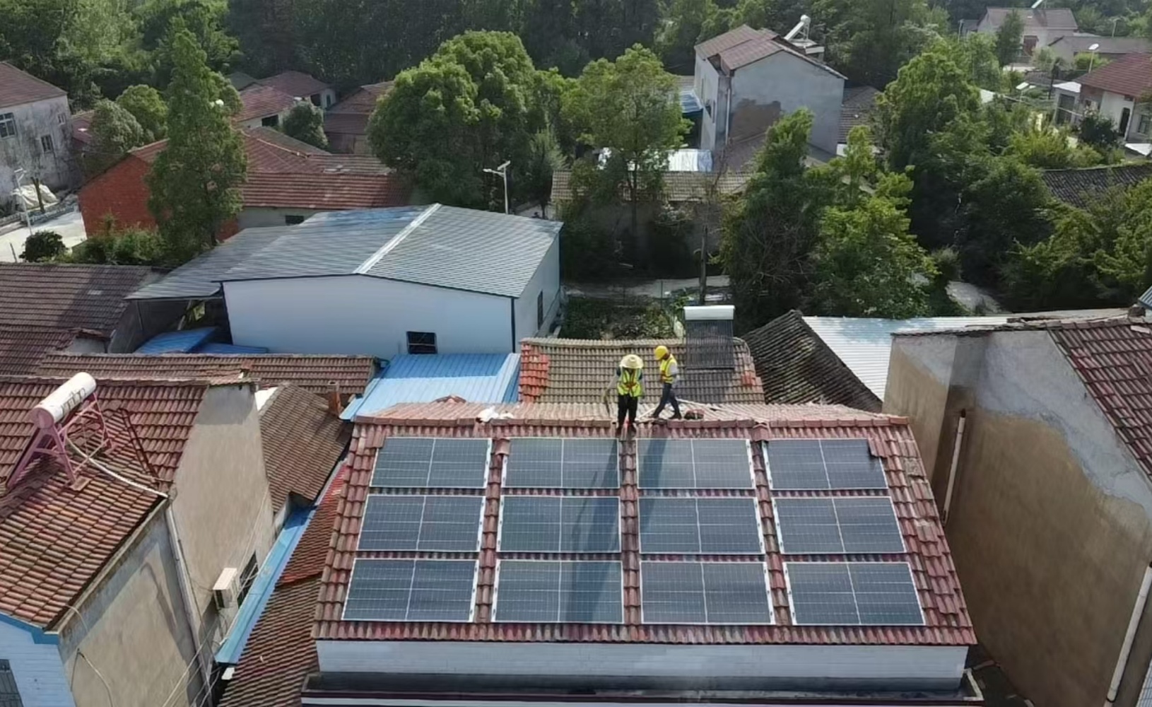 京山市永興街道汪林崗村迎來湖北省首個戶用輕質組件光伏示范項目3516c887fc97a493db68162225dd241bc_副本